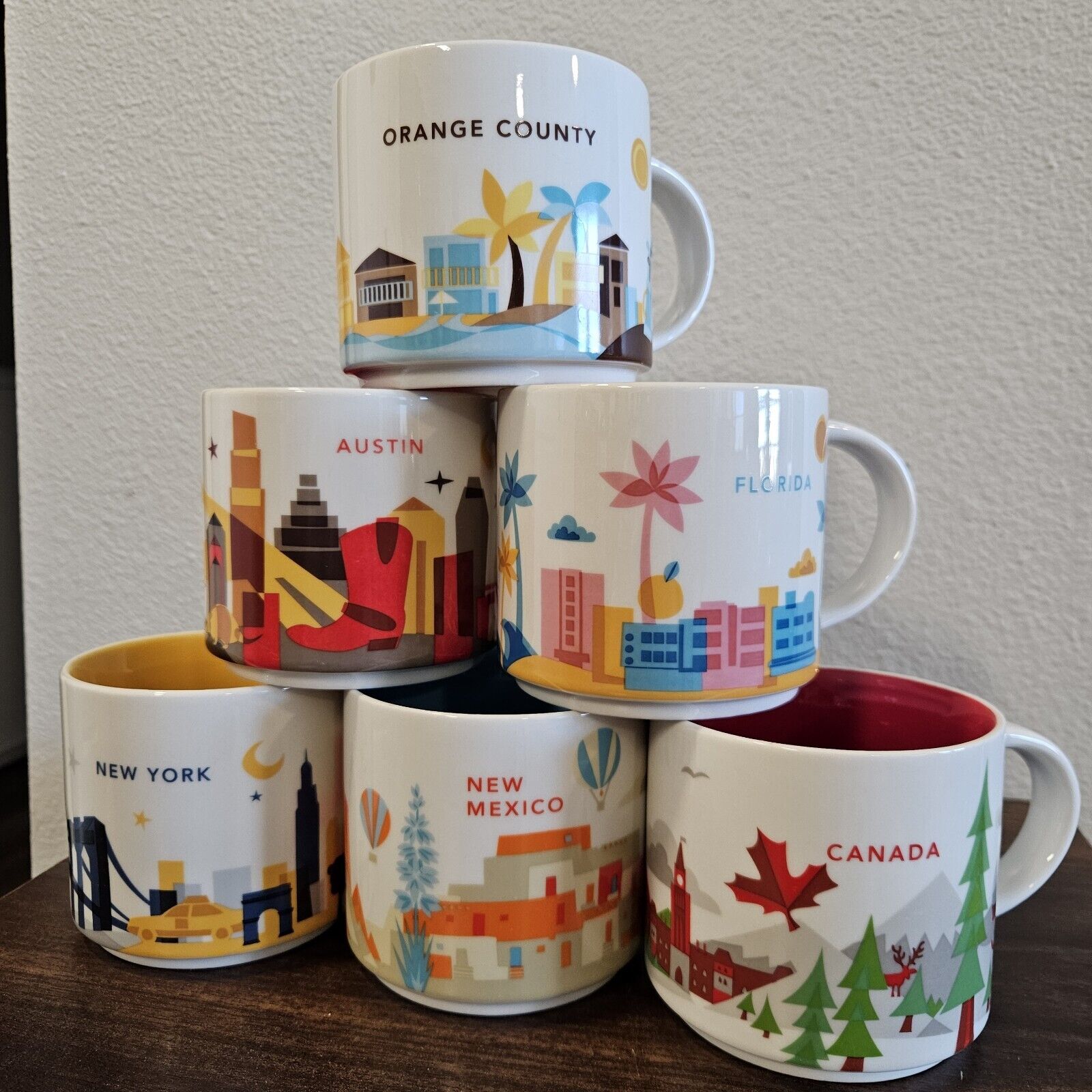 Starbucks Orange County Florida Canada 14oz Mug You Are Here Coffee Cup Lot Of 6 - Sold on eBay January 17th, 2025 for $69.99