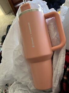 Stanley + Starbucks Peach Pink Stainless Steel 40 Oz Tumbler - Sold on eBay February 4th, 2024 for $200.00