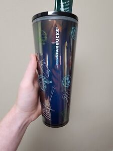 Disney Starbucks The Nightmare Before Christmas Tumbler with Straw IN HAND - Sold on eBay October 5th, 2023 for $160.00