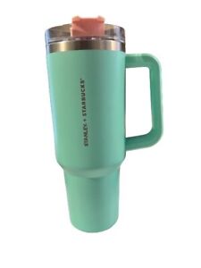 Starbucks Stanley Stainless Steel Cold Cup Pastel 2 Tone & Turquoise 2023 40 oz.