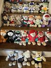 Lot of 25 Vintage Starbucks Bearista Bears Plush Collection NWT