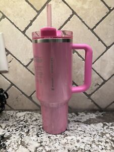 STANLEY x STARBUCKS EXCLUSIVE TUMBLER 40OZ PINK NEW 2024 FAST FREE SHIP - Sold on eBay January 11th, 2024 for $266.00 (47 bids) 