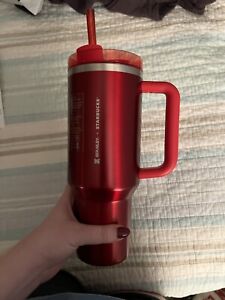 ?NEW LIMITED Starbucks x Stanley Cup Holiday 2023 Collab (40 oz) Red Tumbler ? - Sold on eBay November 17th, 2023 for $147.50 (16 bids) 