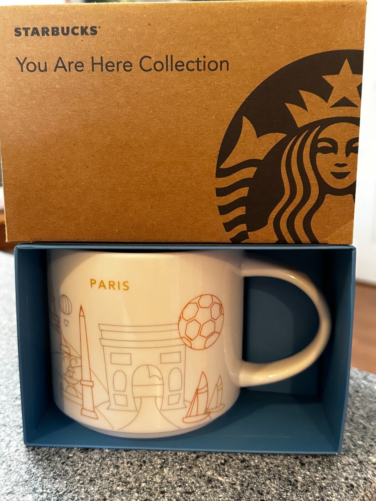 Paris You Are Here Starbucks Mug Cup YAH NEW 2023 NIB 14oz France Europe - Sold on eBay March 13th, 2025 for $61.99