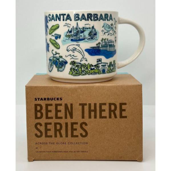 Starbucks Santa Barbara California Been There Series Ceramic Coffee Tea Mug 14oz