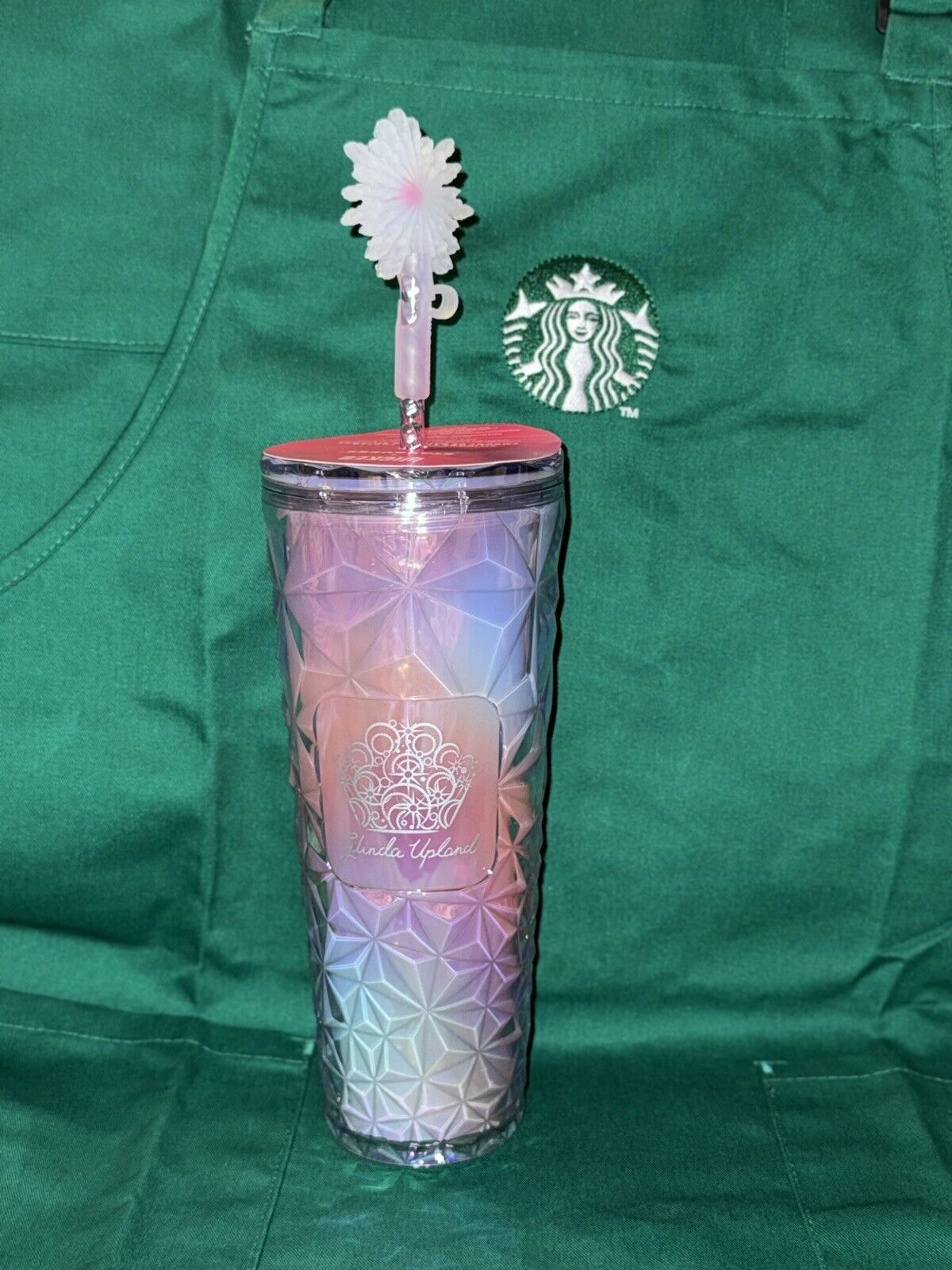 Starbucks - Wicked Glinda Tumbler With Straw Prism Cup 24oz NEW! *Free Gift - Sold on eBay December 15th, 2024 for $82.00 (18 bids) 