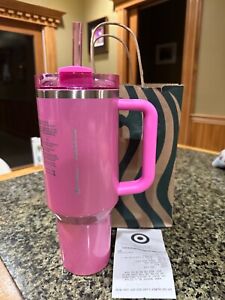 Stanley x Starbucks 2024 Collab Winter Pink 40oz Tumbler (actual cup) - Sold on eBay January 15th, 2024 for $225.00 (22 bids) 