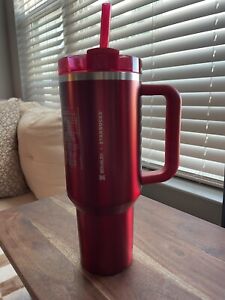 Brand New Stanley X Starbucks 2023 Holiday Red  40oz Tumbler Cup LIMITED EDITION - Sold on eBay November 18th, 2023 for $147.50 (14 bids) 