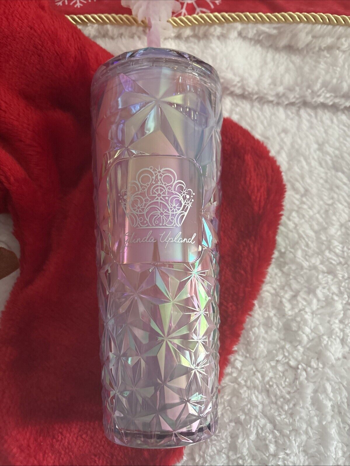 Starbucks X Wicked Glinda Upland Tumbler With Straw Prism Cup 24oz NEW! - Sold on eBay December 15th, 2024 for $77.00 (50 bids) 