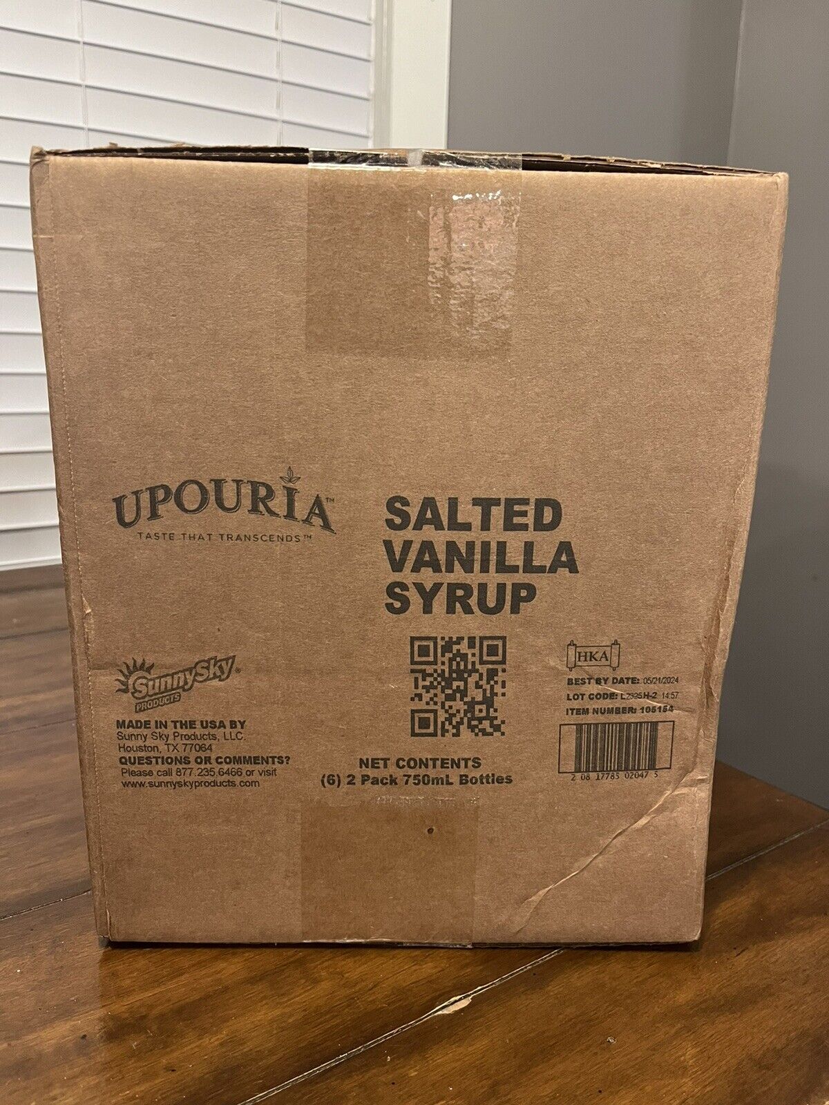 Case (12) Upouria Salted Vanilla Syrup w/pumps. - Sold on eBay December 30th, 2024 for $100.00