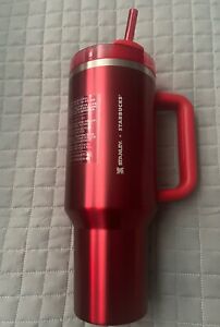 NEW LIMITED Starbucks x Stanley Holiday 2023 Collab (40 oz) Red Tumbler Mug - Sold on eBay December 10th, 2023 for $175.00
