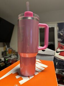 New IN HAND  2024 Starbucks x Stanley Cup Holiday Tumbler 40 oz Pink - Sold on eBay January 5th, 2024 for $200.00