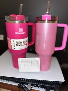 Winter Pink Starbucks Stanley and Cosmo Pink Combo - Sold on eBay January 8th, 2024 for $350.00
