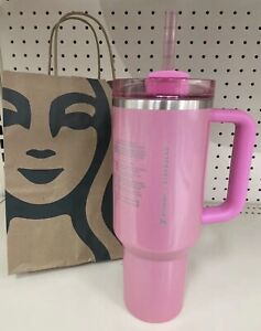 Stanley x Starbucks Exclusive 2024 Pink 40oz Tumbler NEW Early Release! - Sold on eBay January 9th, 2024 for $270.00 (22 bids) 