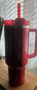 NEW* LIMITED Starbucks + Stanley Holiday 2023 Collaborative 40oz Red Tumbler Mug - Sold on eBay January 10th, 2024 for $226.50 (44 bids) 