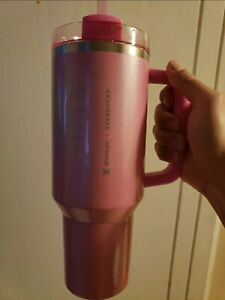 STANLEY x STARBUCKS EXCLUSIVE TUMBLER 40OZ PINK NEW 2024 | IN HAND - Sold on eBay February 14th, 2024 for $191.50 (24 bids) 