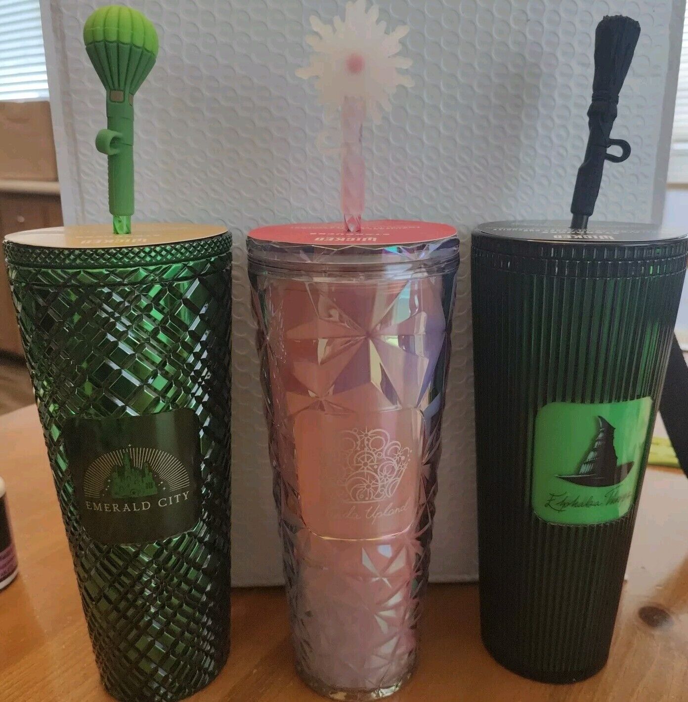 Starbucks Wicked Tumbler 24oz Glinda Elphaba Emerald City Glow In Dark Set Of 3 - Sold on eBay November 26th, 2024 for $199.99