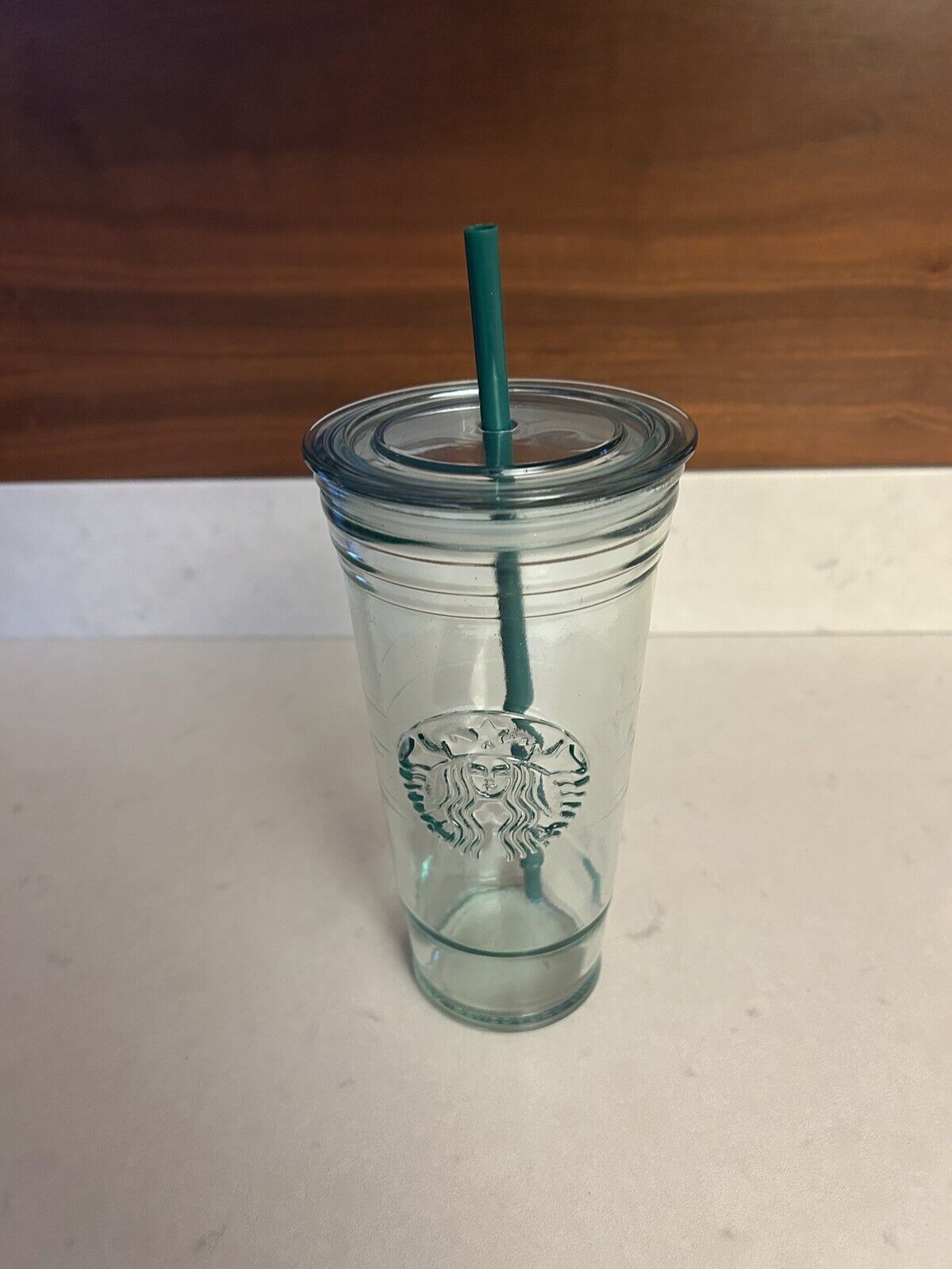 Starbucks 20 oz Venti Recycled Green Glass Cold Cup Tumbler Made in Spain - Sold on eBay January 23rd, 2025 for $65.00