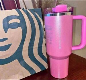 Stanley x Starbucks 40oz Tumbler New Target IN HAND Ship Now Winter Pink Mint - Sold on eBay January 15th, 2024 for $210.00 (34 bids) 