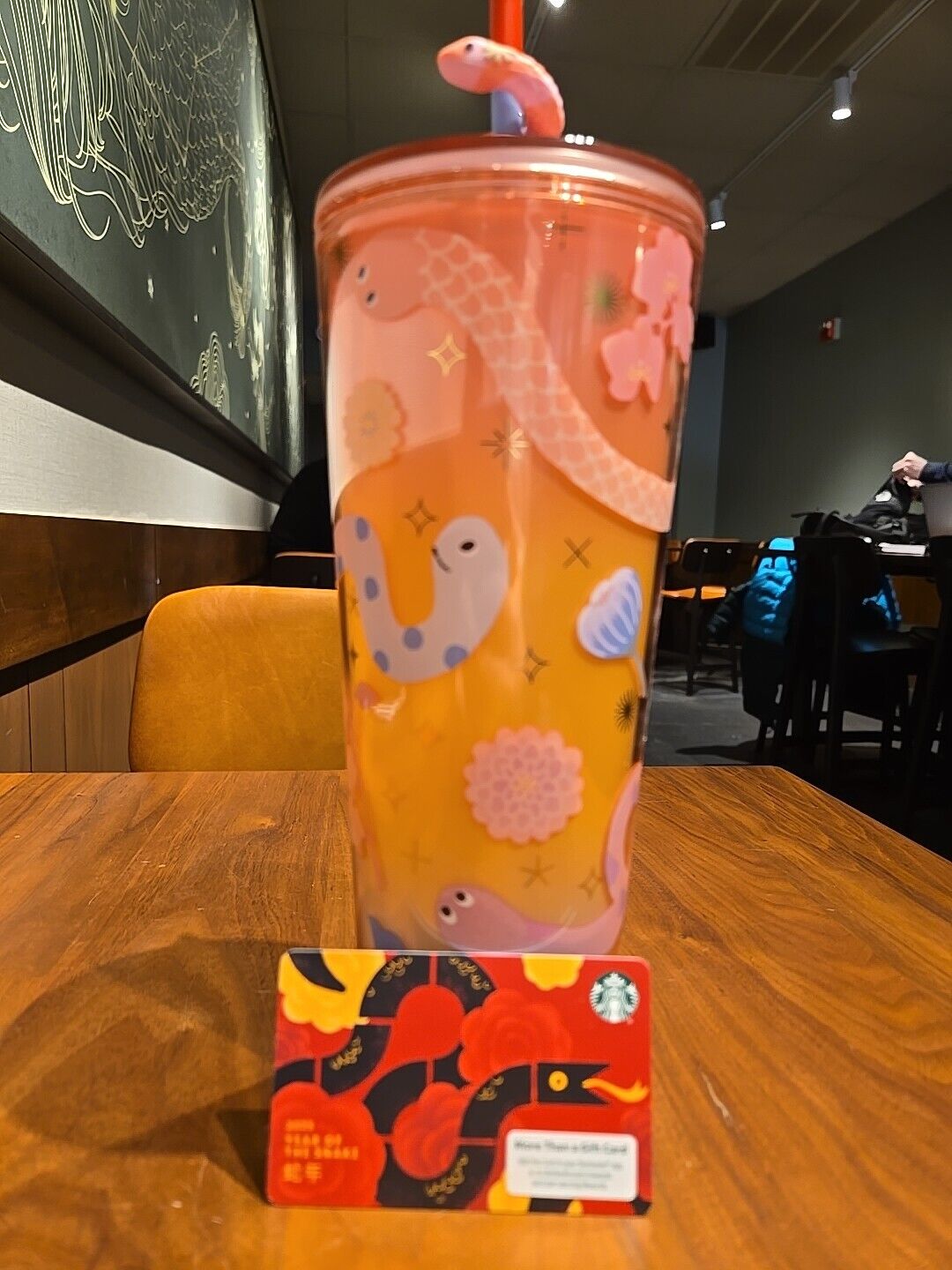 NEW 2025 Starbucks  Lunar New Year of the Snake 24oz Tumbler SNAKE TOPPER - New - Sold on eBay February 6th, 2025 for $378.98