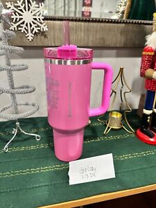 NEW Stanley x Starbucks Exclusive 2024 Pink 40oz Tumbler In Hand Ships ASAP - Sold on eBay January 4th, 2024 for $210.00 (1 bids) 