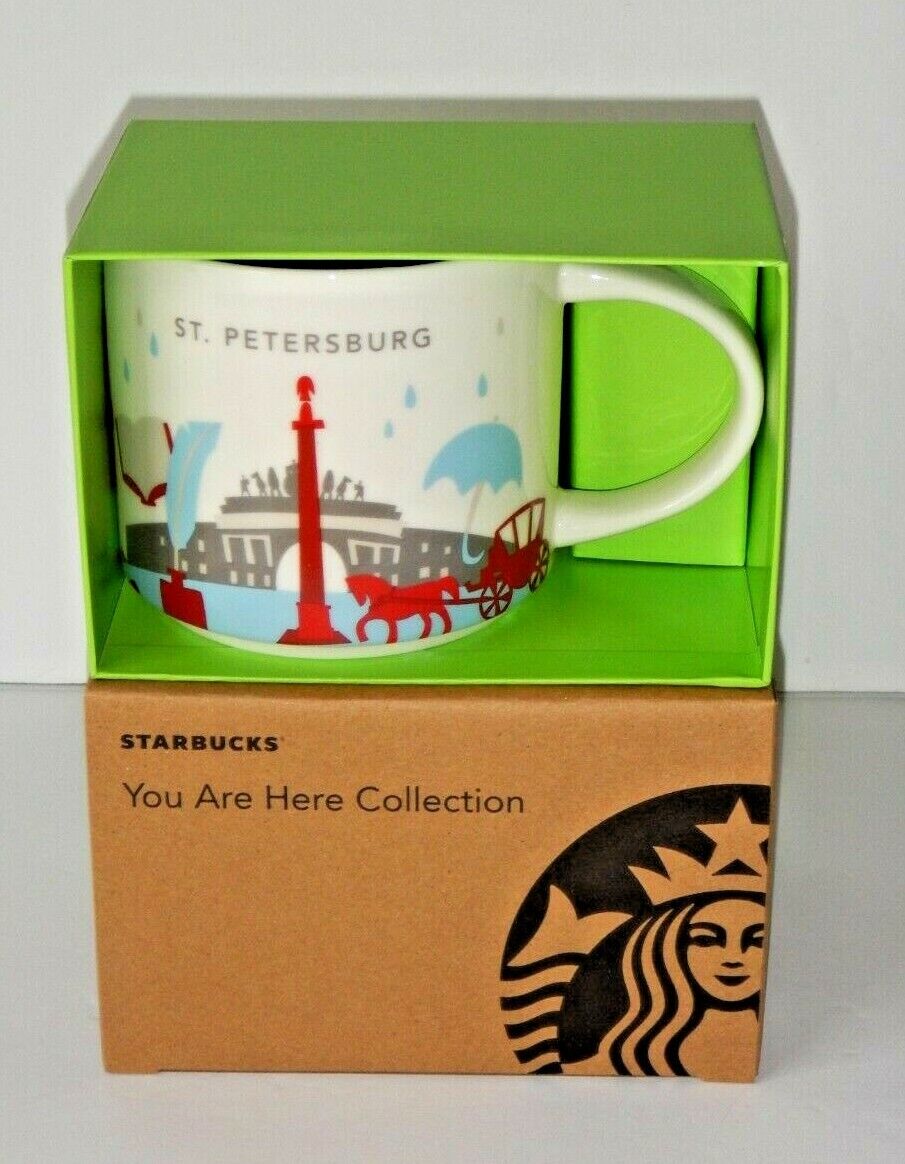 Starbucks St. Petersburg Russia AUTHENTIC You Are Here Coffee Mug Cup w/ SKU NEW - Sold on eBay March 17th, 2025 for $149.00