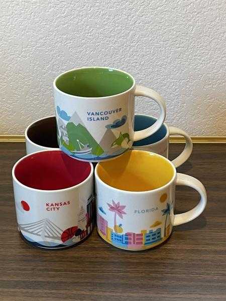 5 Starbucks YOU ARE HERE Series Coffee Cups 14 Fl Oz - Sold on eBay November 6th, 2024 for $70.00