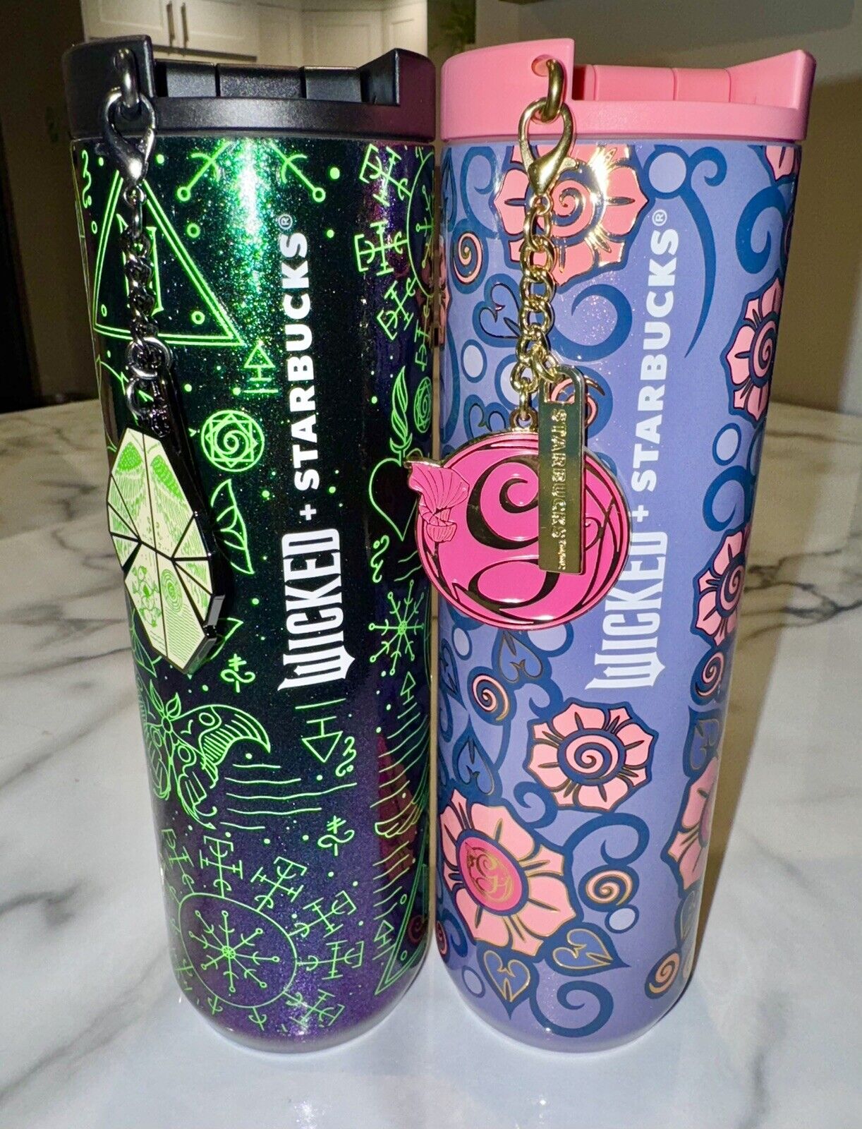 Wicked Starbucks Tumblers Glinda & Elphaba (2 Pack) - Sold on eBay November 25th, 2024 for $119.99