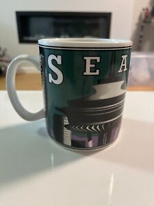 RARE - Starbucks Coffee Mug - City Scenes Series - Seattle Mount Ranier - Sold on eBay March 4th, 2024 for $250.00