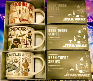 NEW Star Wars Starbucks “Been There” Set Of 3 Mugs, Tatooine, Batuu & Endor - Sold on eBay March 30th, 2024 for $399.95