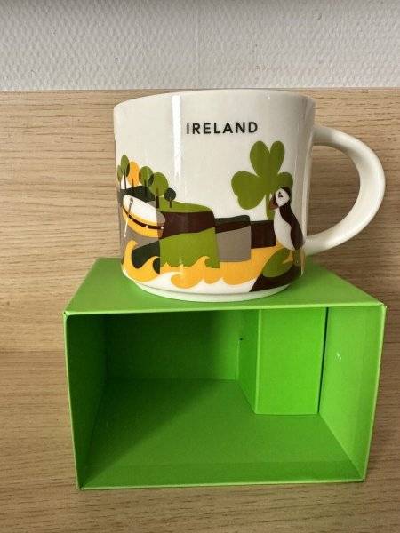 NEW Starbucks Ireland You Are Here YAH Collector Series 14oz Ceramic Mug in Box - Sold on eBay August 20th, 2024 for $85.00