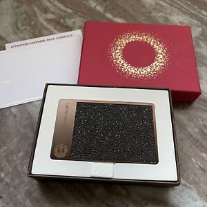 2015 Starbucks Swarovski Metal Card Brown Espresso Bronze Bling New w/ Gift Box - Sold on eBay November 7th, 2023 for $545.00
