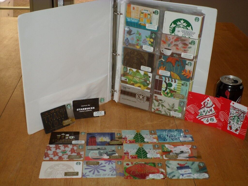 STARBUCKS COFFEE GIFT CARDS COLLECTION [2014 - 2017 yrs], #300 CARDS, VINTAGE - Sold on eBay November 26th, 2024 for $100.00