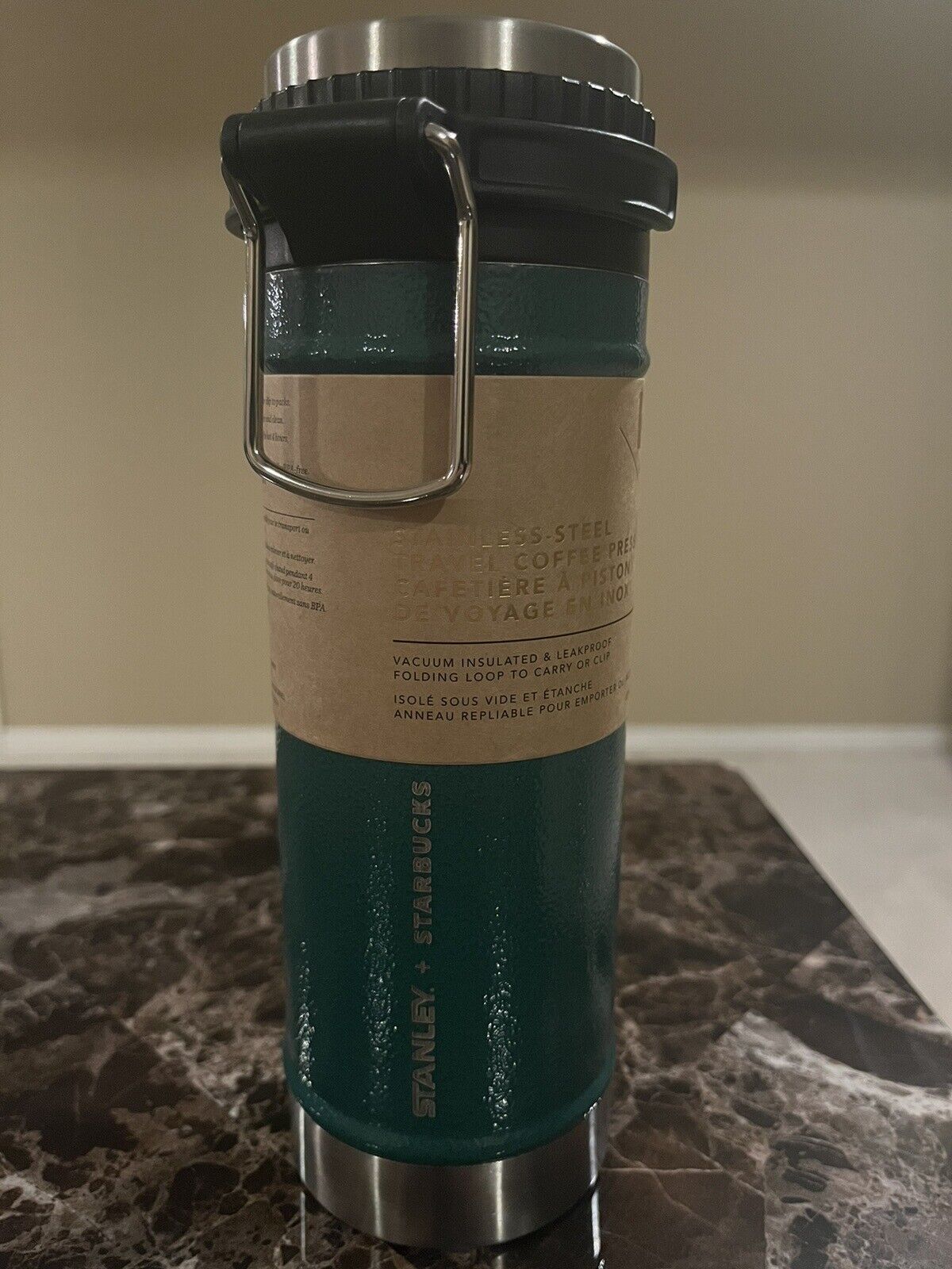 *RARE*   STANLEY + STARBUCKS Travel Mug French Press 16 oz  *SOLD OUT* - Sold on eBay January 15th, 2025 for $99.00