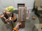 Starbucks Stanley Cup Metallic Pink 40oz Tumble - Sold on eBay March 9th, 2025 for $85.00