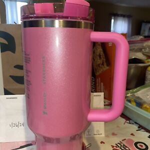 Brand New (LIMITED EDITION) Starbucks X Stanley Pink 40 Oz Tumbler FREE SHIPPING - Sold on eBay February 4th, 2024 for $281.00 (23 bids) 