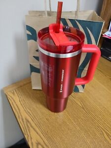 Starbucks + Stanley Holiday 2023 Collab (40 oz) Red Tumbler Mug AMAZING!!! - Sold on eBay November 24th, 2023 for $174.50