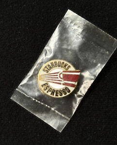 Vintage 1985 Starbucks Espresso Enamel Pin - Unopened