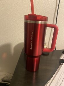 Starbucks + Stanley Holiday 2023 Collab (40 oz) Red Tumbler Mug SHIPS TODAY NEW - Sold on eBay December 2nd, 2023 for $170.00 (13 bids) 