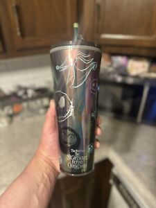 Disney The Nightmare Before Christmas Starbucks Tumbler with Straw IN HAND - Sold on eBay October 25th, 2023 for $150.00