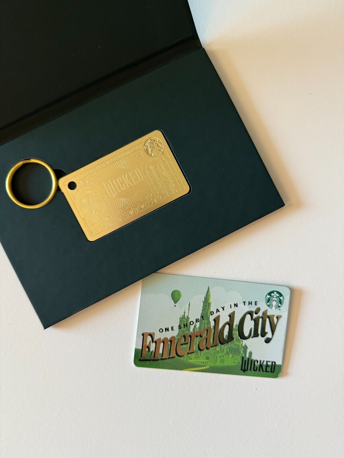 Limited Edition Starbucks Wicked Gold Keychain Fully Loaded Gift Card w/Other GC - Sold on eBay December 13th, 2024 for $115.00