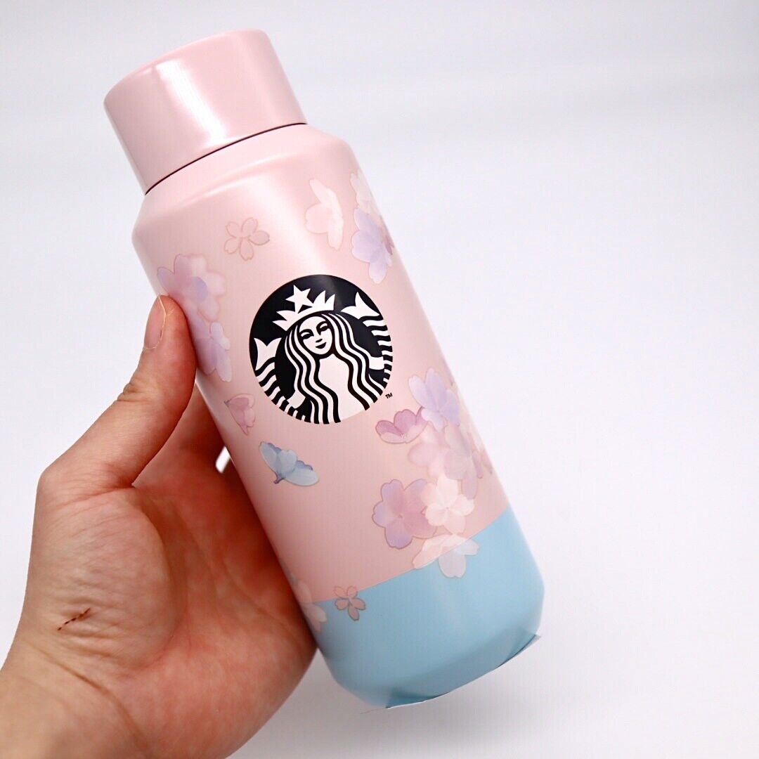 Starbucks Sakura Japan 2021 Stainless Bottle Color Blocking 12oz US SELLER - Sold on eBay December 23rd, 2024 for $80.00