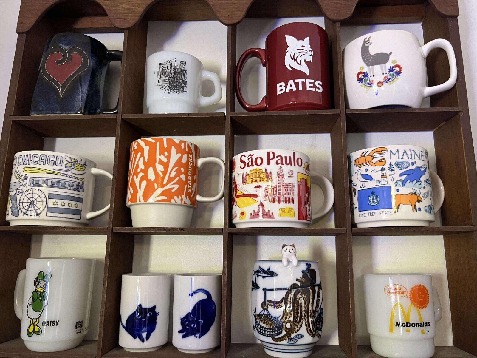 Three Been there 14 oz Starbucks Mugs, Maine, Sao Paulo, Chicago + Bonus Orange - Sold on eBay December 25th, 2024 for $85.00