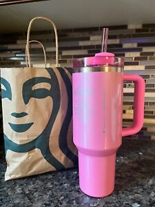 Target Stanley x Starbucks 2024 Winter Pink 40oz Tumbler - Sold on eBay January 12th, 2024 for $270.00 (33 bids) 