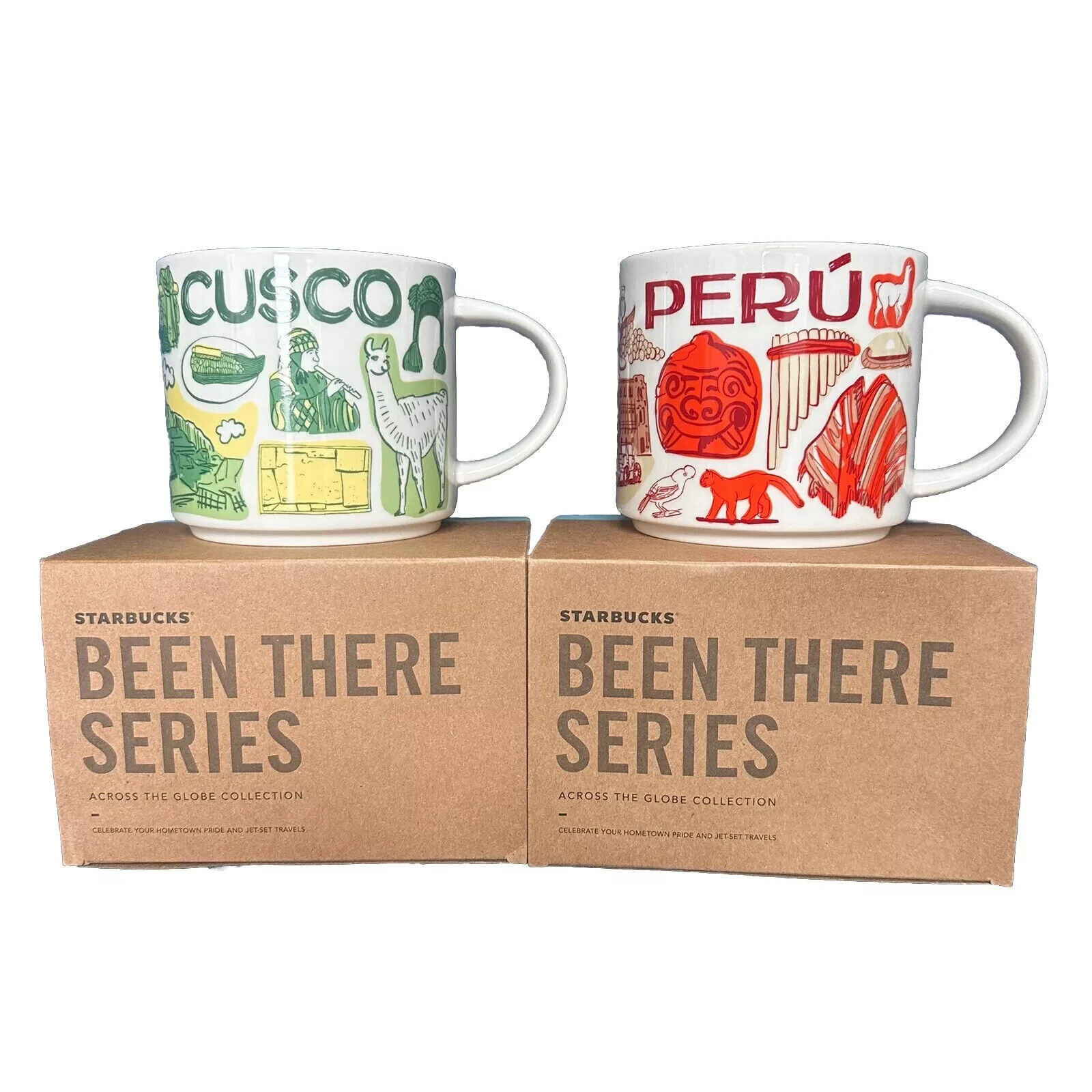 Starbucks  Peru Cusco  Mug Set Been There Series 14oz Cup New In Box - Sold on eBay March 15th, 2025 for $113.99