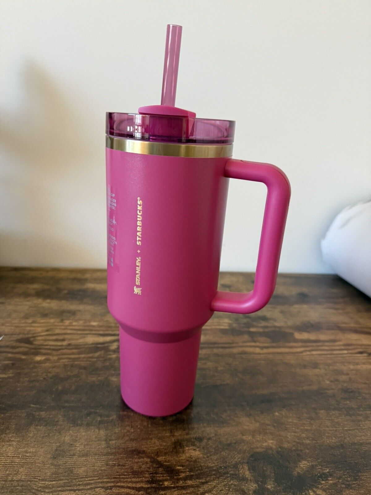 Stanley x Starbucks Stanley Tumbler Berry Pink Glitter 40 Oz NEW - Sold on eBay January 13th, 2025 for $75.00