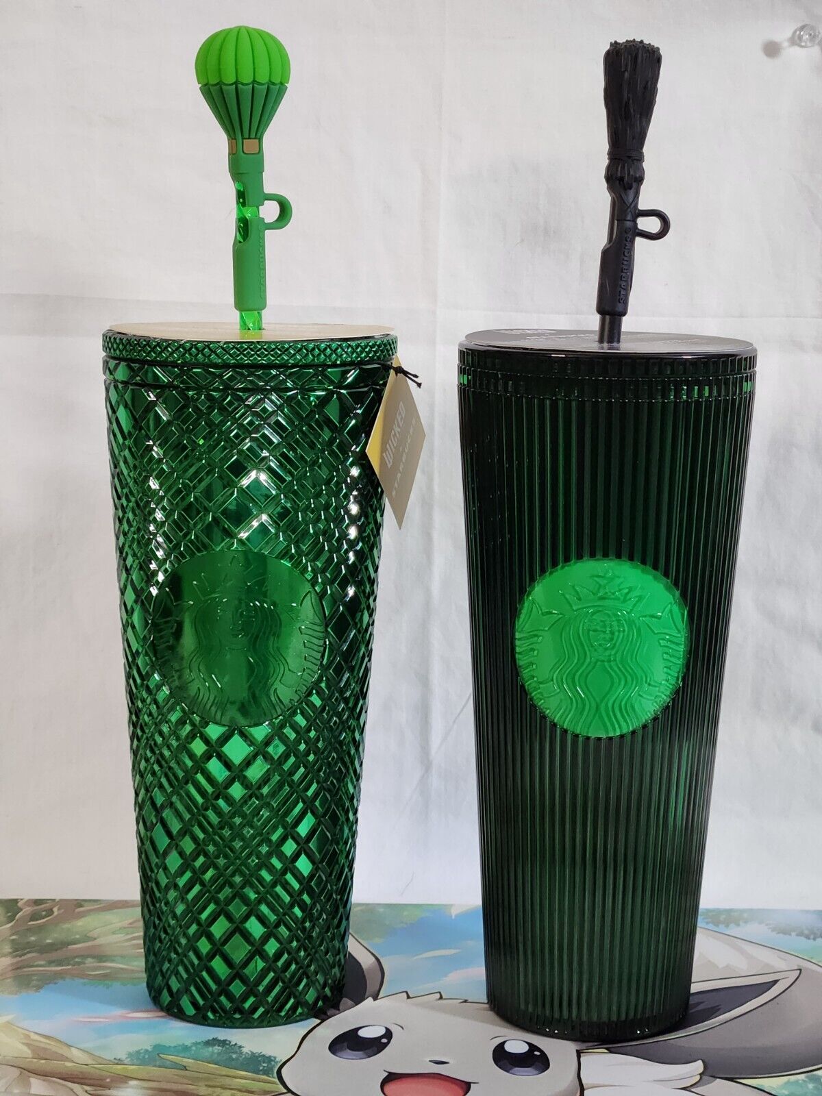Starbucks Wicked Tumbler 24oz Elphaba Emerald City Glow In Dark Green Set Of 2! - Sold on eBay January 4th, 2025 for $100.00