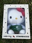 Starbucks 2024 HELLO KITTY Plush Toy in Green Barista Apron Sanrio 8" US SELLER - Sold on eBay September 12th, 2024 for $149.95