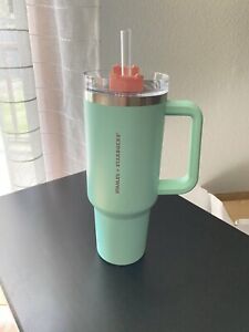 Starbucks  Stanley  Stainless Steel Cold Cup Pastel &Turquoise  2023 40 oz. Thai - Sold on eBay January 2nd, 2024 for $374.99