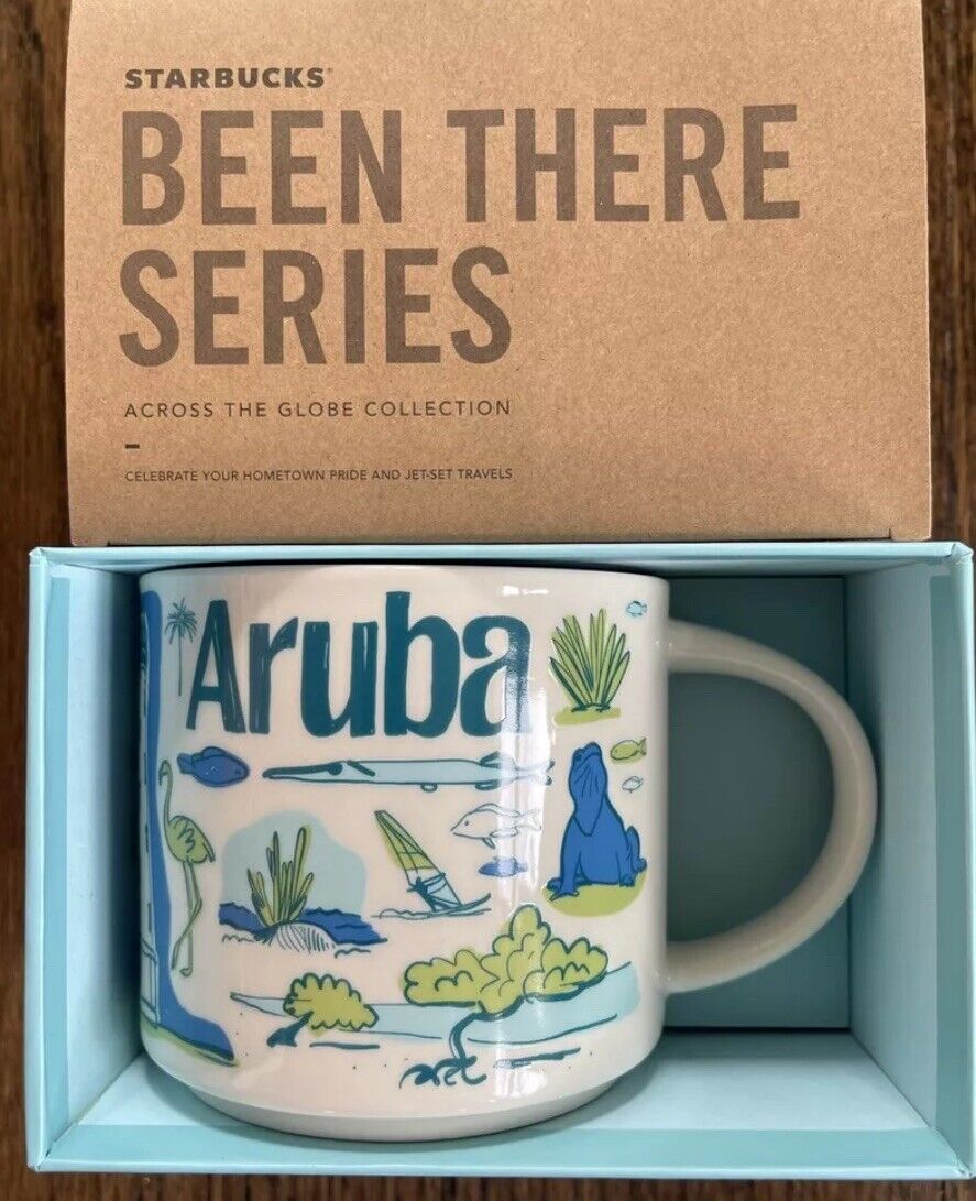 Starbucks ARUBA Been There Series Collection 14oz Ceramic Mug NEW In Box - Sold on eBay March 29th, 2025 for $59.99